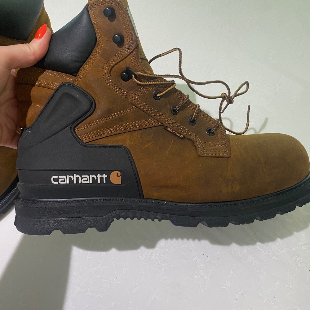 Steel toe work boots